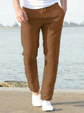 Casual Lockere Uni Color Lacing Elastische Waist Hose