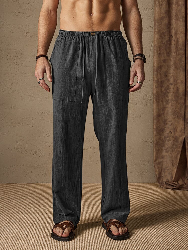 Casual Baumwolle Leinen Stil Hose