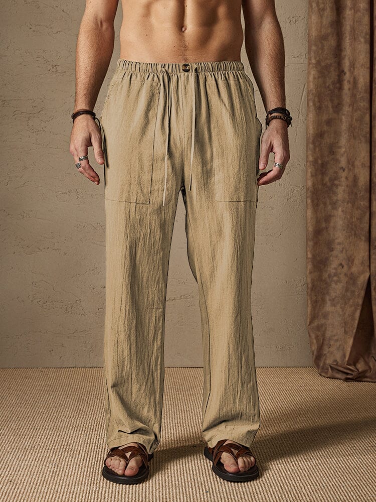 Casual Baumwolle Leinen Stil Hose