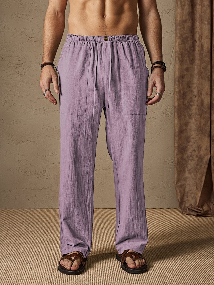 Casual Baumwolle Leinen Stil Hose