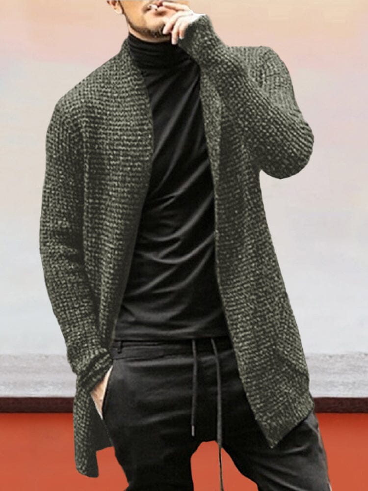 Strick Cardigan Lang Sleeved Pullover Mantel