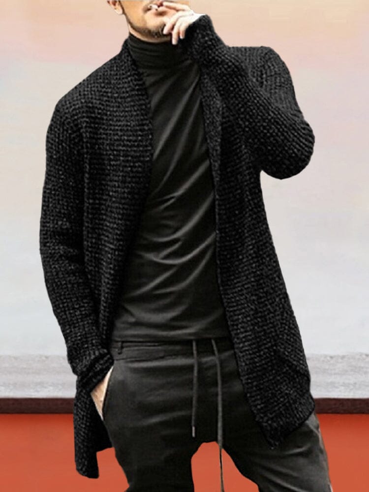 Strick Cardigan Lang Sleeved Pullover Mantel