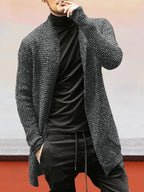 Strick Cardigan Lang Sleeved Pullover Mantel