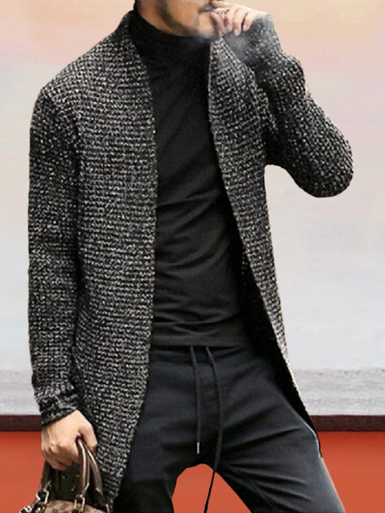 Strick Cardigan Lang Sleeved Pullover Mantel