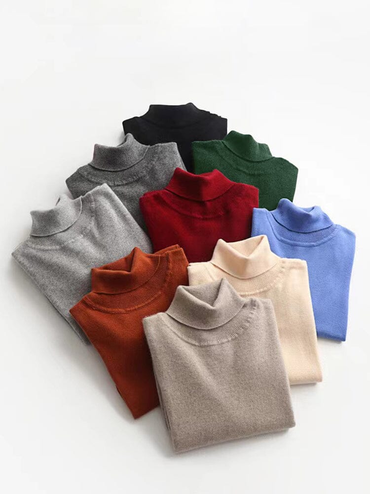 Wool Rollkragen Bottoming Pullover