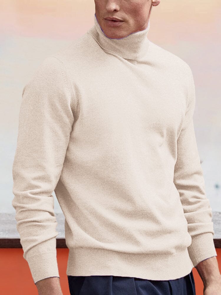 Wool Rollkragen Bottoming Pullover