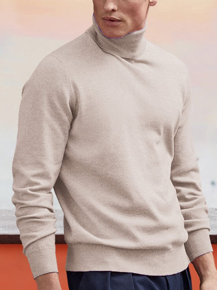 Wool Rollkragen Bottoming Pullover