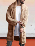 Lapel Neck Pullover Mantel