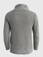Fashion Strick High Kragen Knopf Pullover