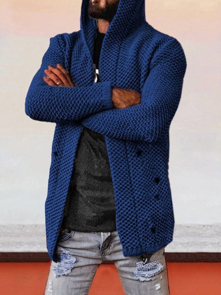 Uni Mit Kapuze Holey Pullover Mantel