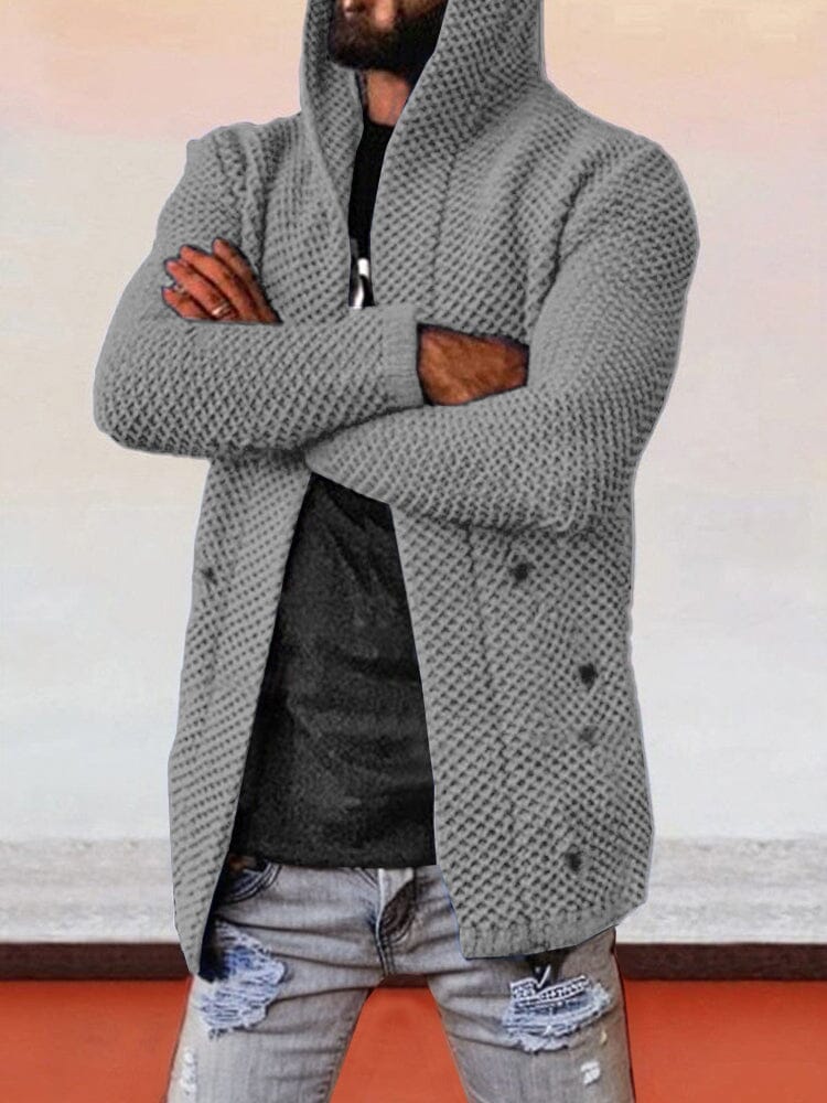 Uni Mit Kapuze Holey Pullover Mantel