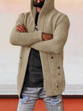 Uni Mit Kapuze Holey Pullover Mantel