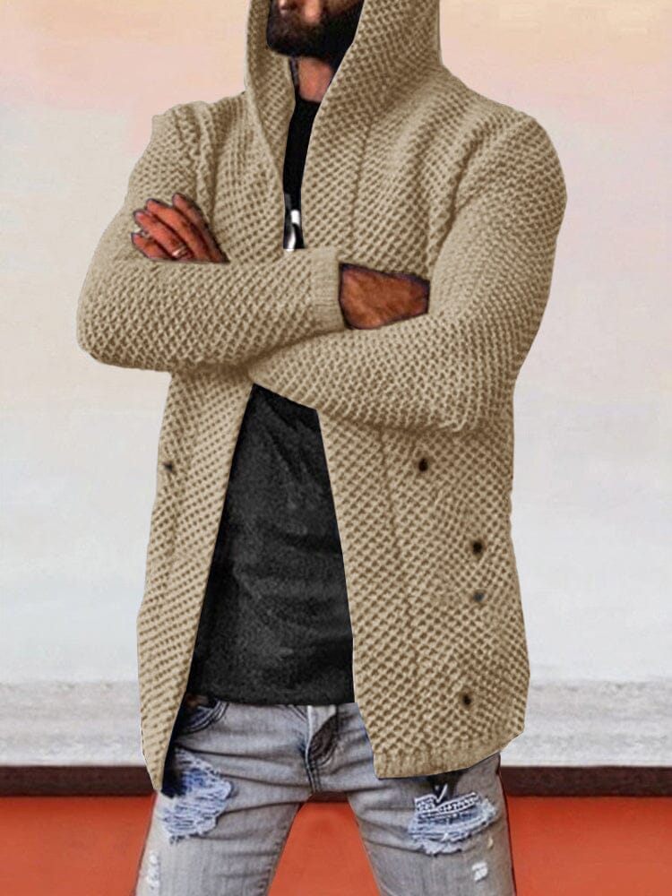 Uni Mit Kapuze Holey Pullover Mantel