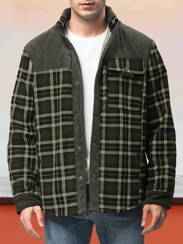 Padded Warm Baumwolle Flannelette Jacke