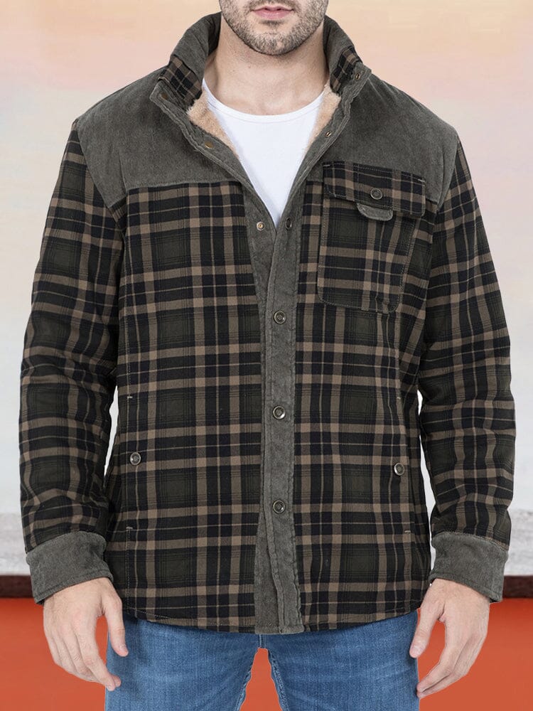 Padded Warm Baumwolle Flannelette Jacke