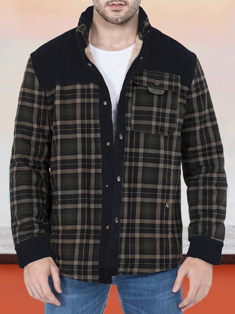 Padded Warm Baumwolle Flannelette Jacke