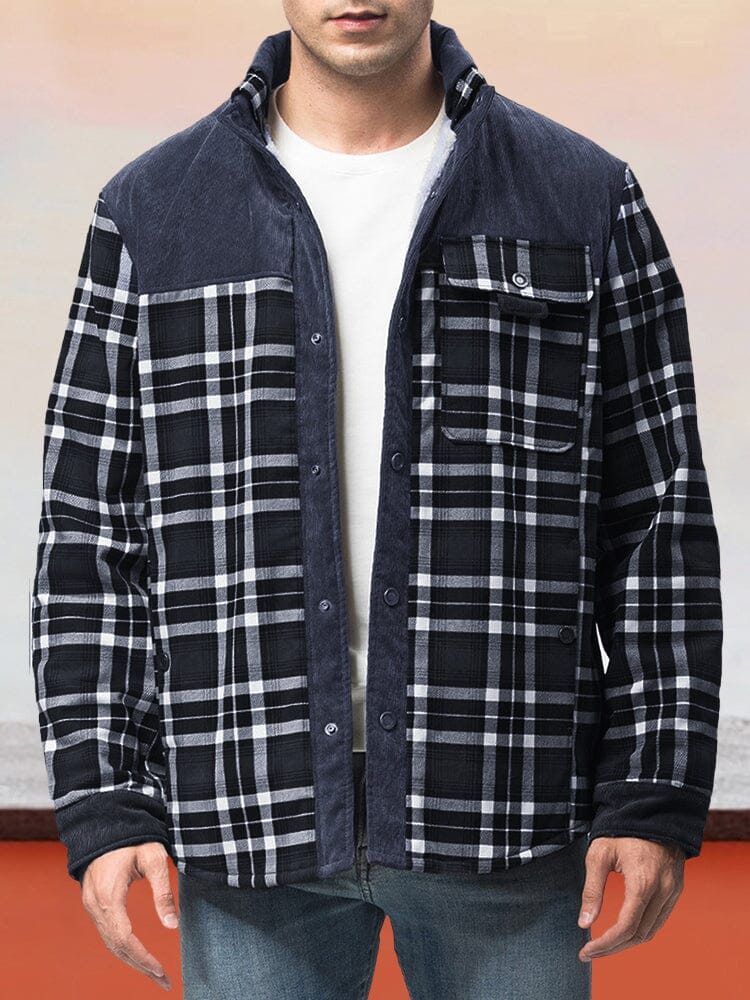 Padded Warm Baumwolle Flannelette Jacke
