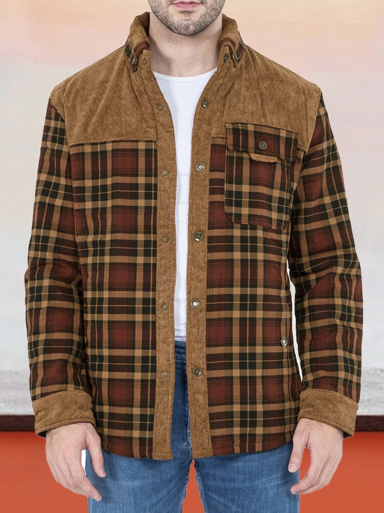 Padded Warm Baumwolle Flannelette Jacke