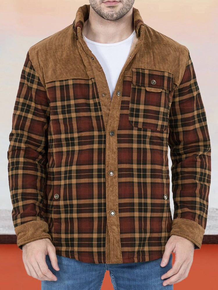 Padded Warm Baumwolle Flannelette Jacke