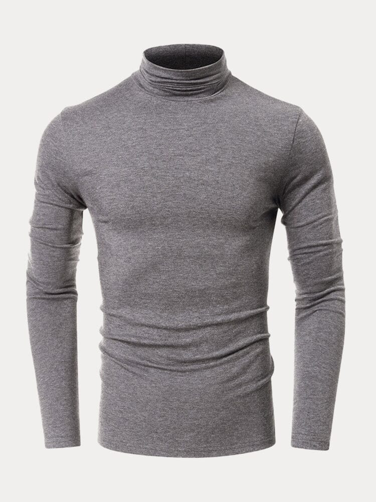 Klassisch Slim Fit Rollkragen Basic Top
