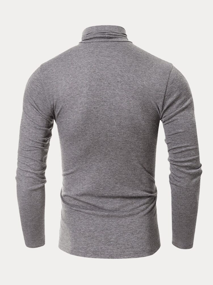 Klassisch Slim Fit Rollkragen Basic Top
