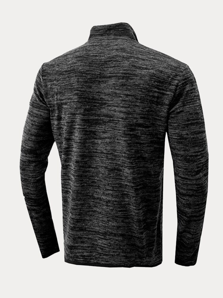 Stand Kragen Semi-zipper Top