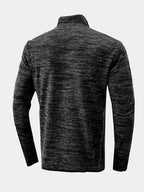 Stand Kragen Semi-zipper Top