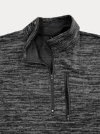Stand Kragen Semi-zipper Top