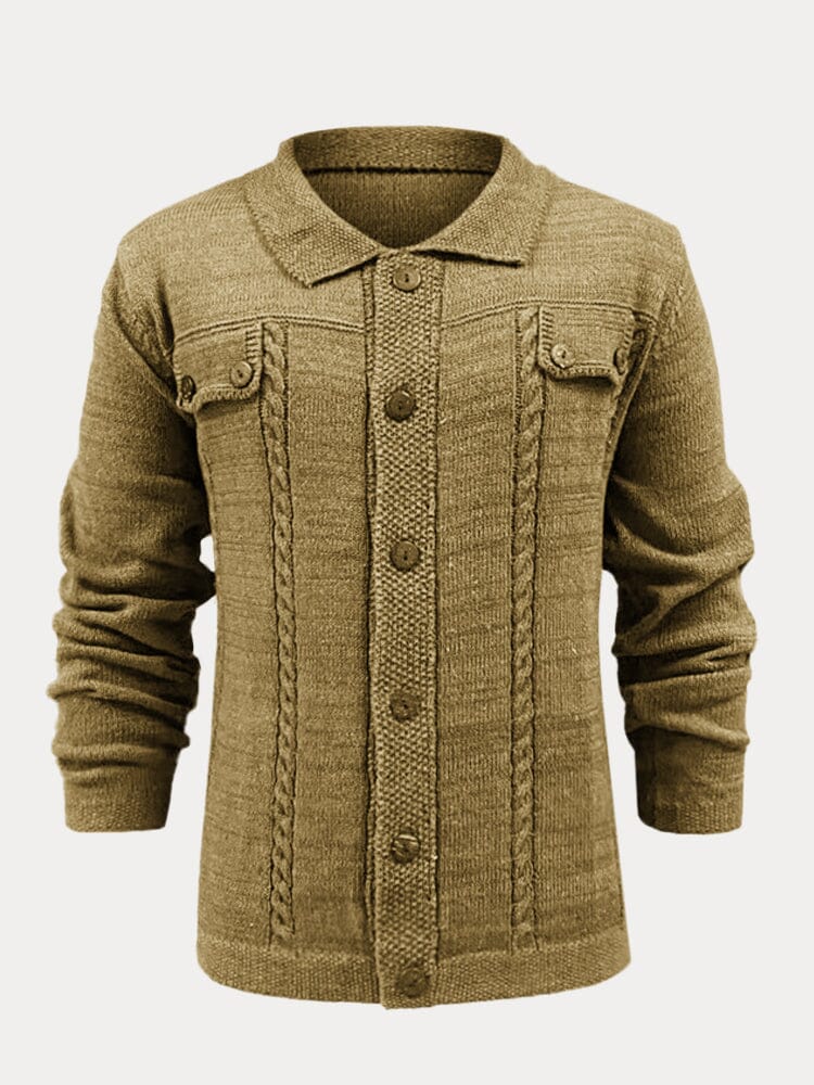 Single-Breasted Knopf Pullover Mantel