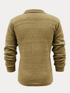 Single-Breasted Knopf Pullover Mantel