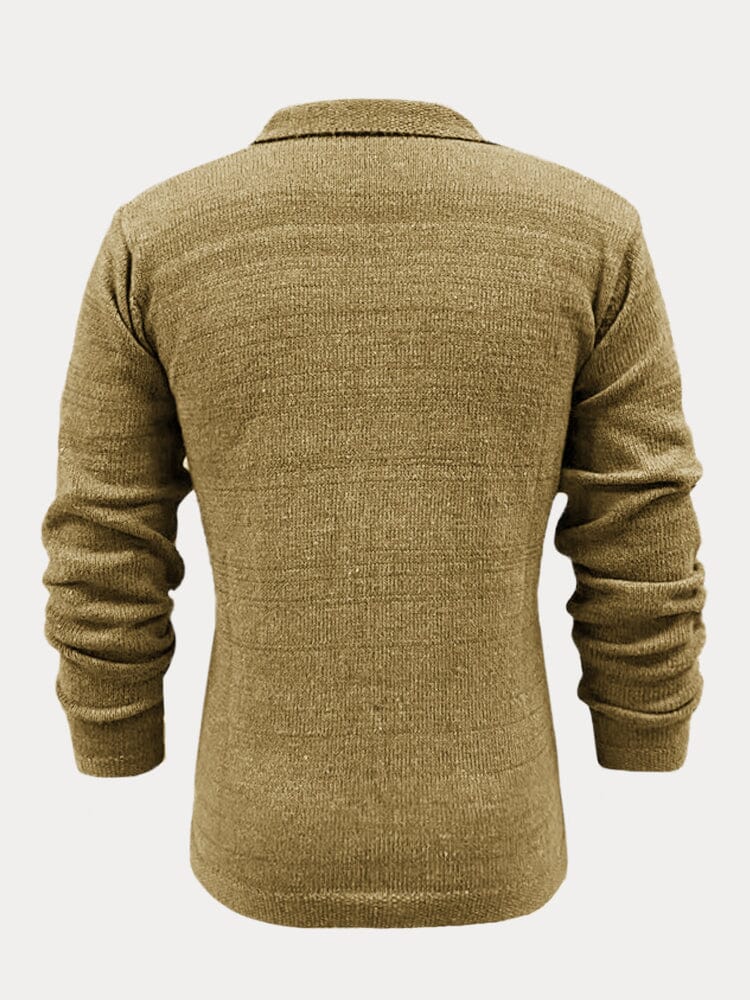 Single-Breasted Knopf Pullover Mantel