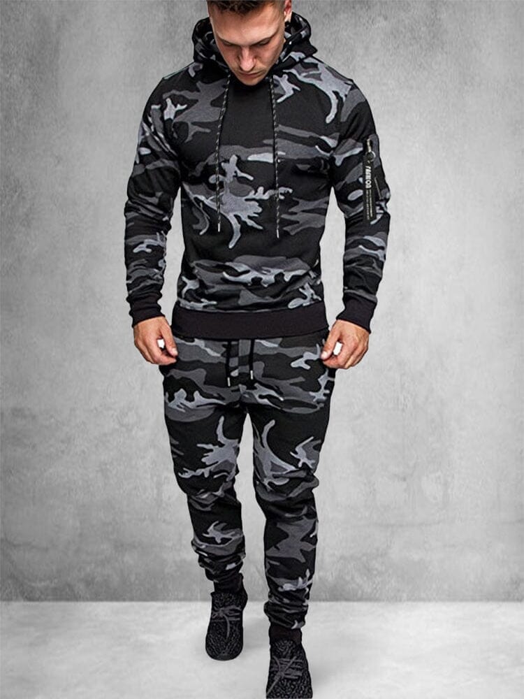 Trendy Zip Up Mit Kapuze Sports Sets