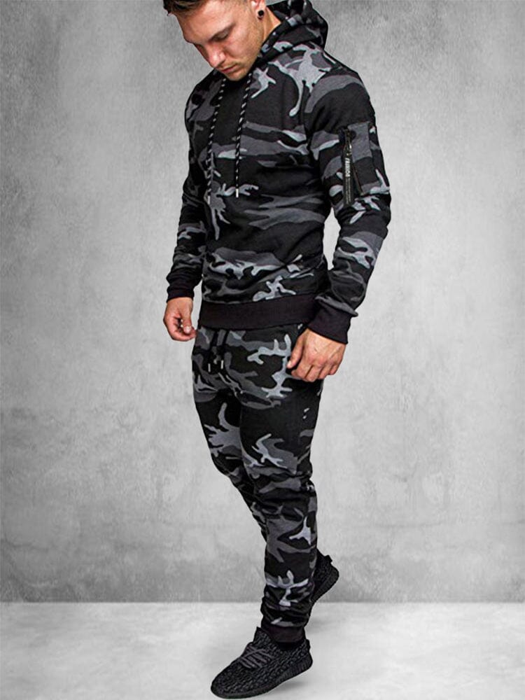Trendy Zip Up Mit Kapuze Sports Sets