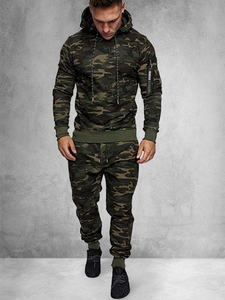 Trendy Zip Up Mit Kapuze Sports Sets