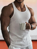 Uni Slim Fit Gym Strick Tank Top