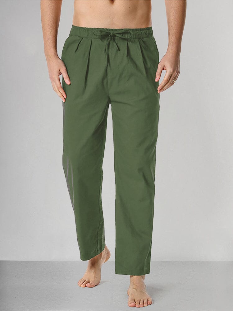 Casual Baumwolle Leinen Hose
