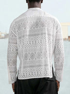 Hollow Out Lace Hemd Sets
