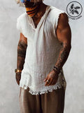 Casual Lockere Fit Baumwolle Leinen Tank Top