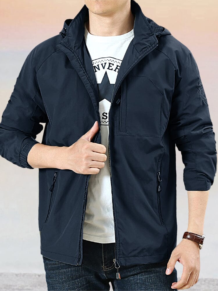 Casual Atmungsaktive Outdoor Mit Kapuze Jacke