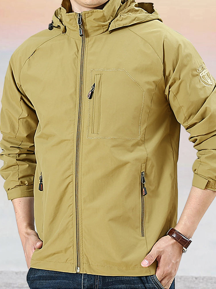 Casual Atmungsaktive Outdoor Mit Kapuze Jacke
