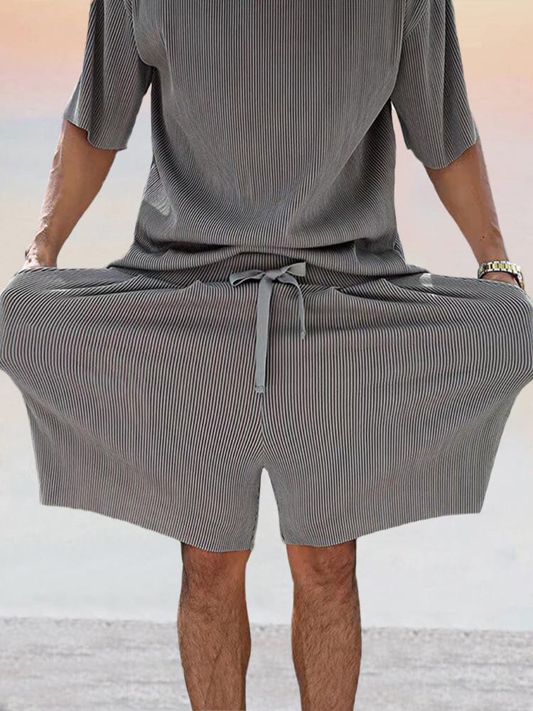 Casual Uni Stretchy Pit Strip Trainingsanzüge Set