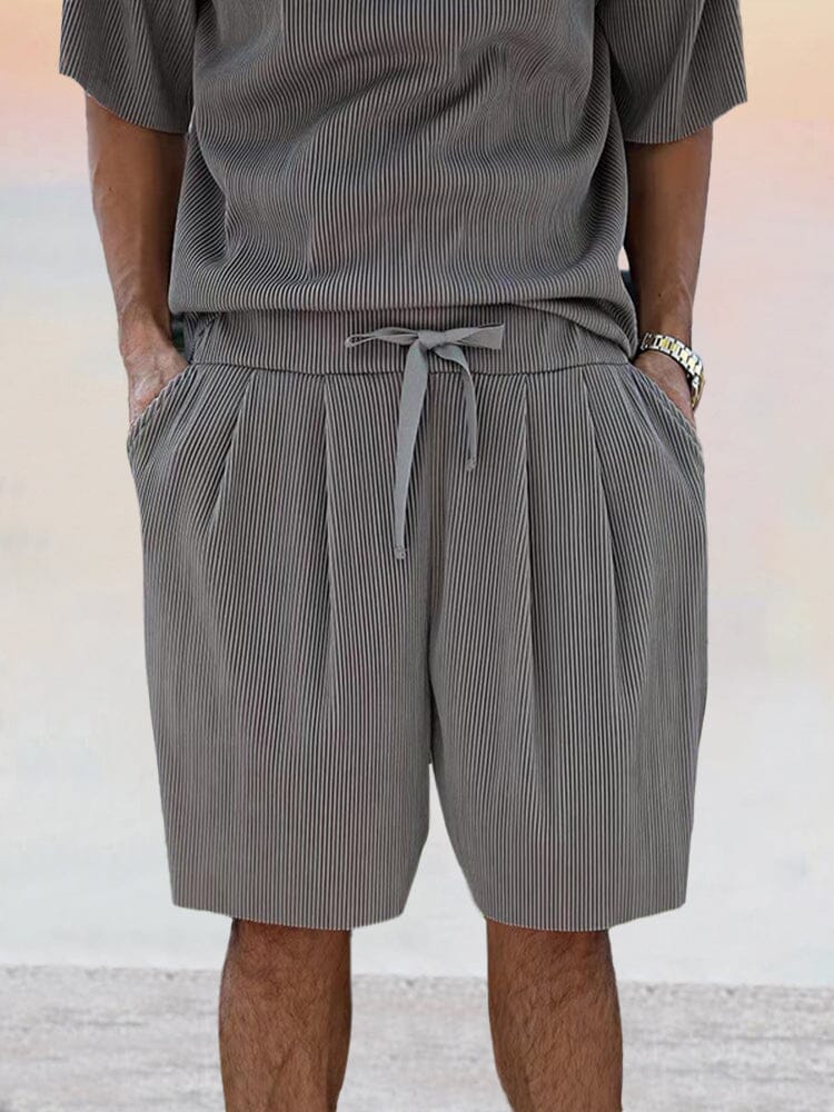 Casual Uni Stretchy Pit Strip Trainingsanzüge Set