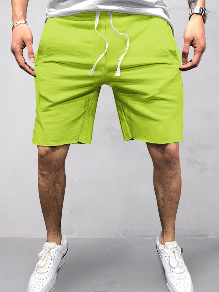 Casual Baumwolle Elastische Waist Shorts