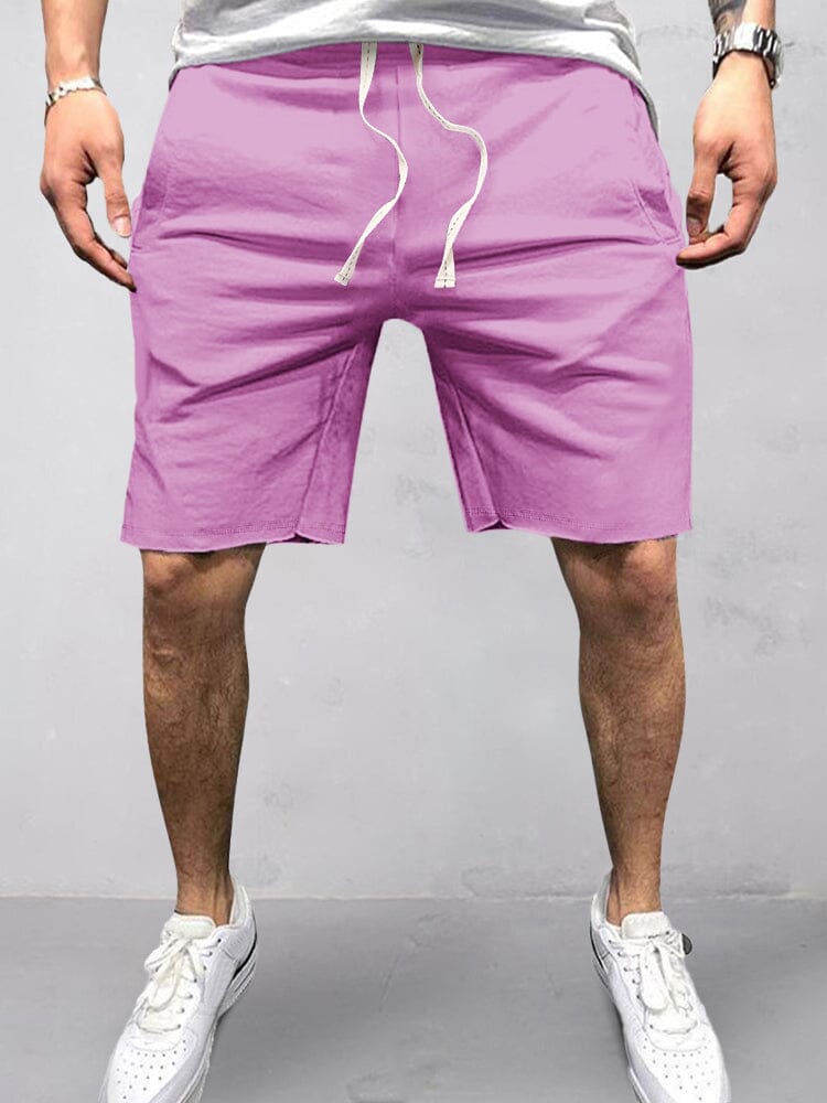 Casual Baumwolle Elastische Waist Shorts