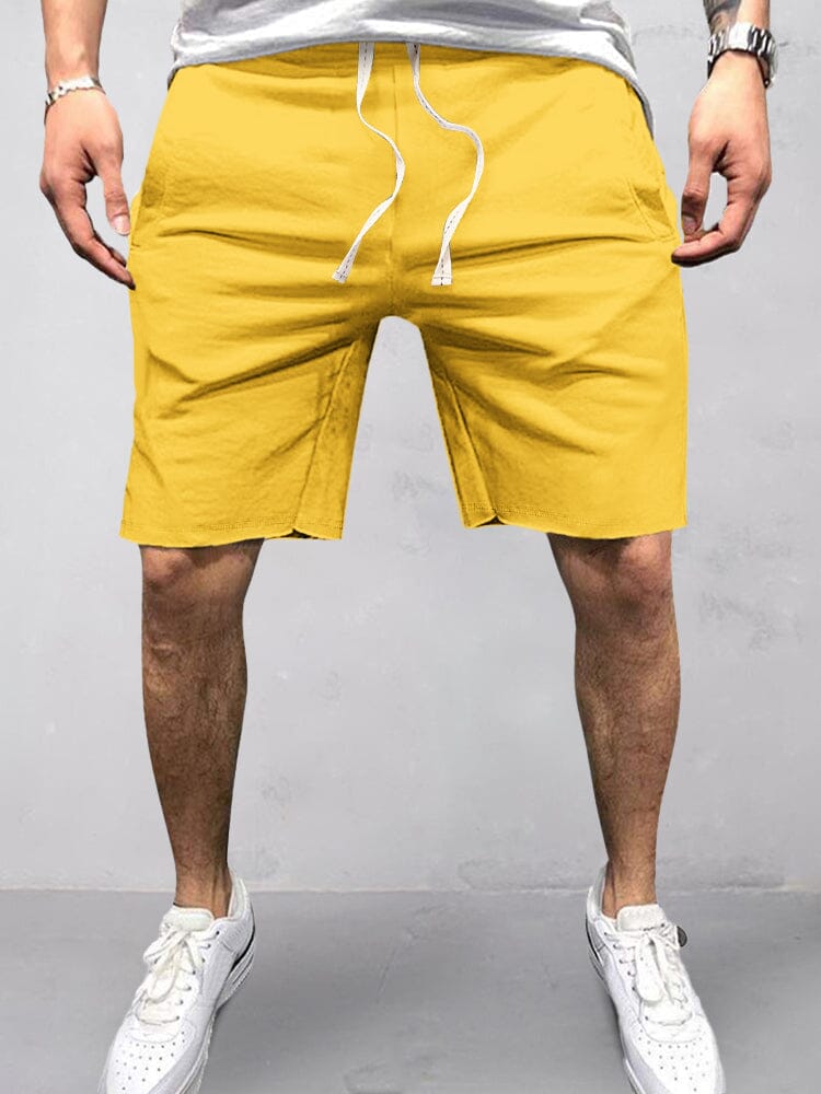 Casual Baumwolle Elastische Waist Shorts