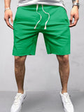 Casual Baumwolle Elastische Waist Shorts