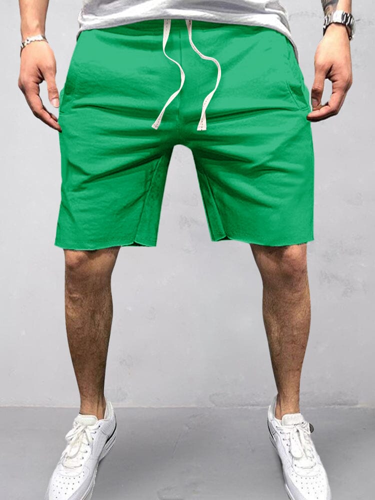 Casual Baumwolle Elastische Waist Shorts