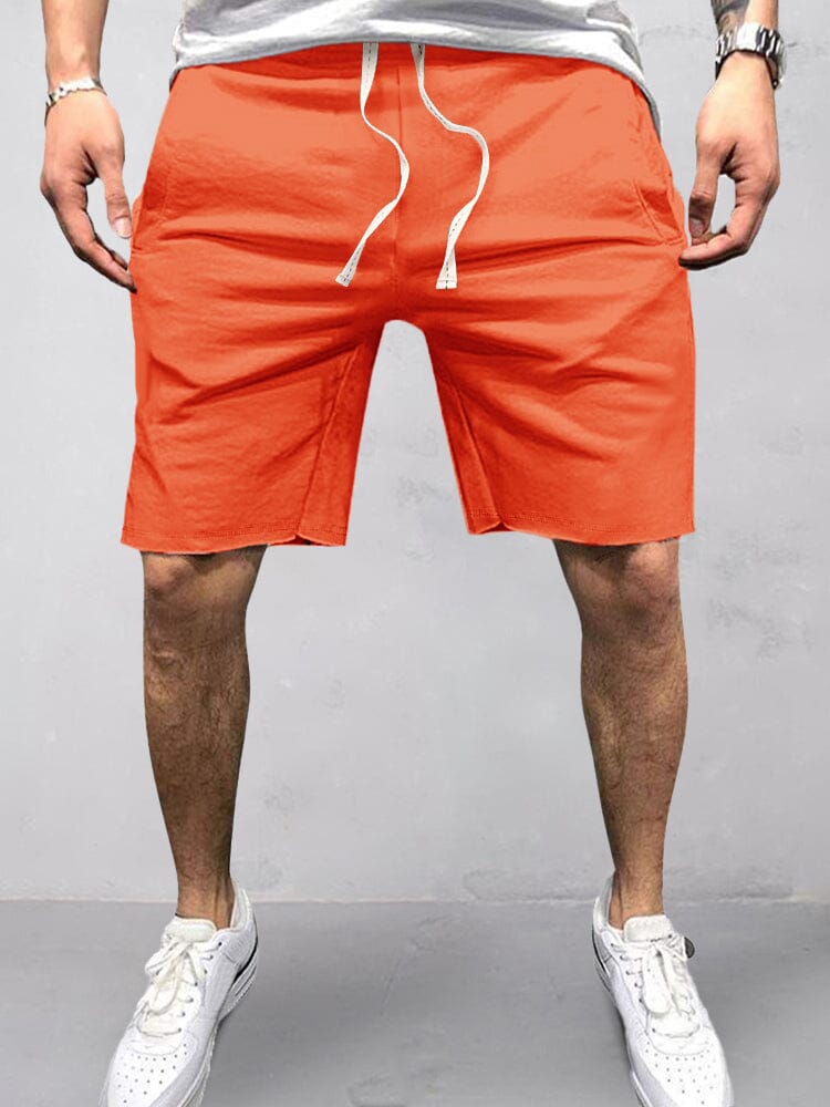Casual Baumwolle Elastische Waist Shorts