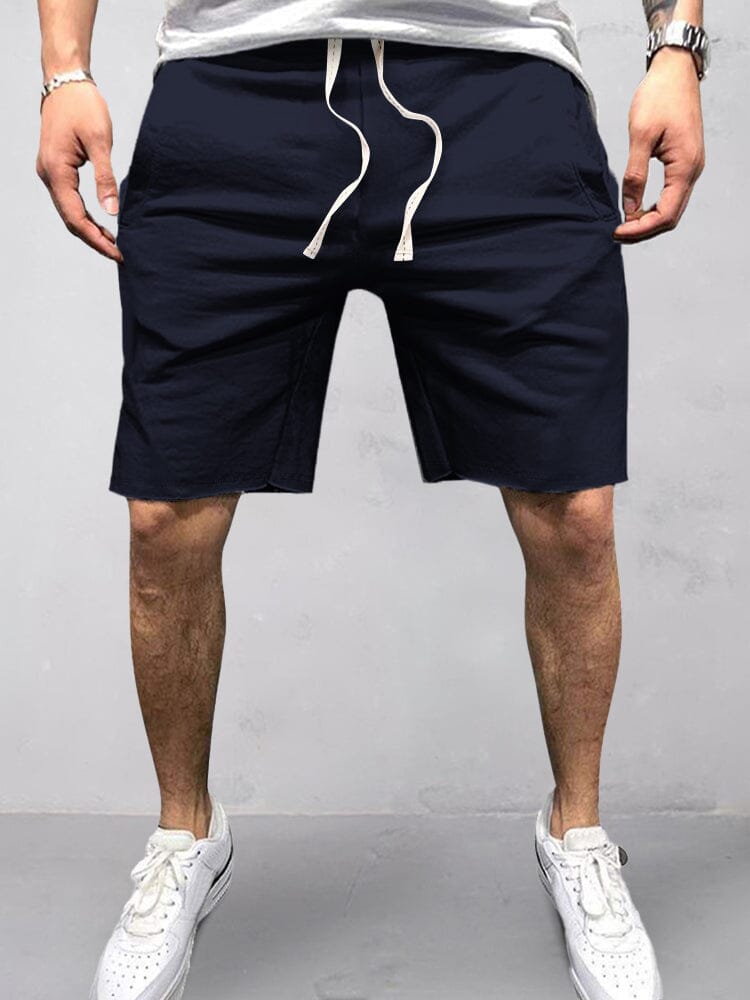 Casual Baumwolle Elastische Waist Shorts