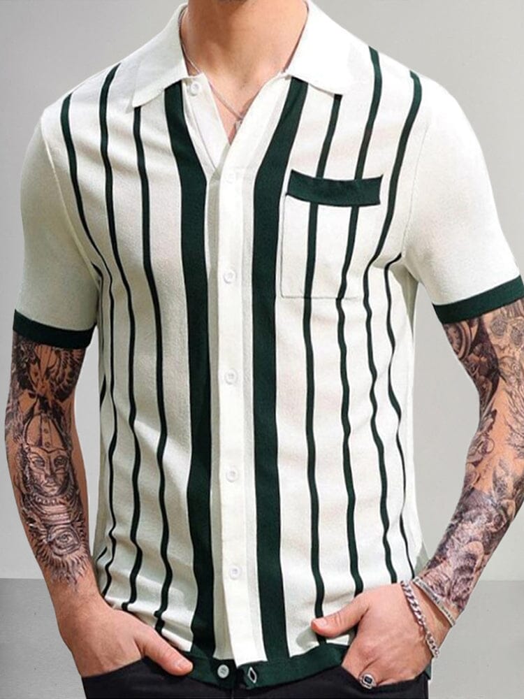 Casual Atmungsaktive Stripe Strick Top